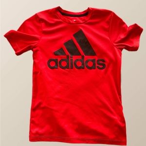 adidas boys size 7 climalite shirt